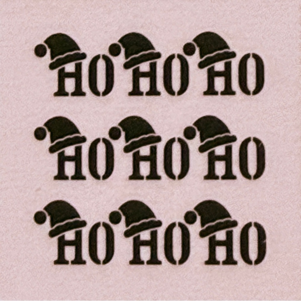 Ho Ho Ho 🎄 🎄 Seasonal Holiday Stencil 12×12 -
DIY Wall Art Craft (1 Sheet)